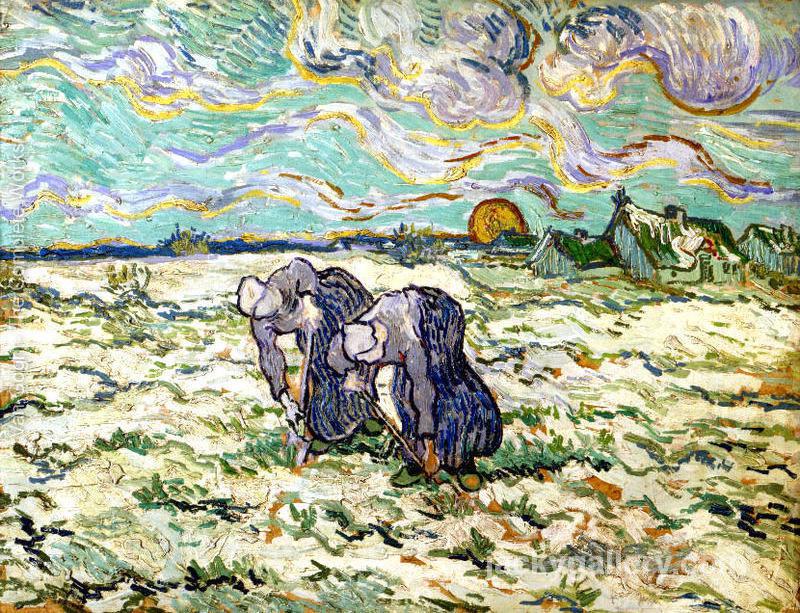 The Weeders (after Millet), Van Gogh painting
